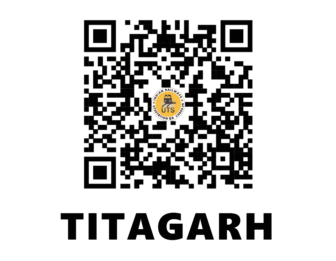UTS QR Code for TITAGARH - TGH (ER - WEST BENGAL)